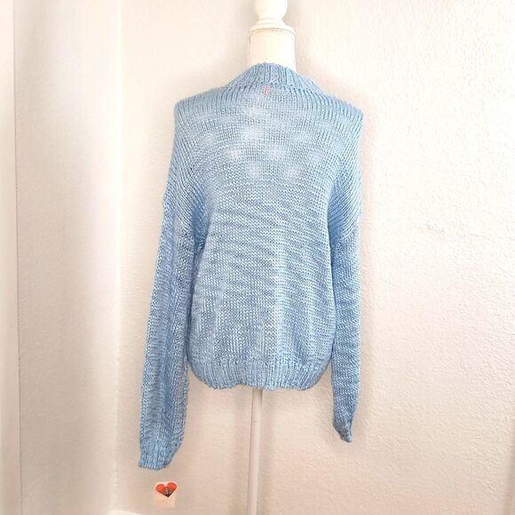 Make & Model women's Blue Llama Sweater size Med - Picture 2 of 4